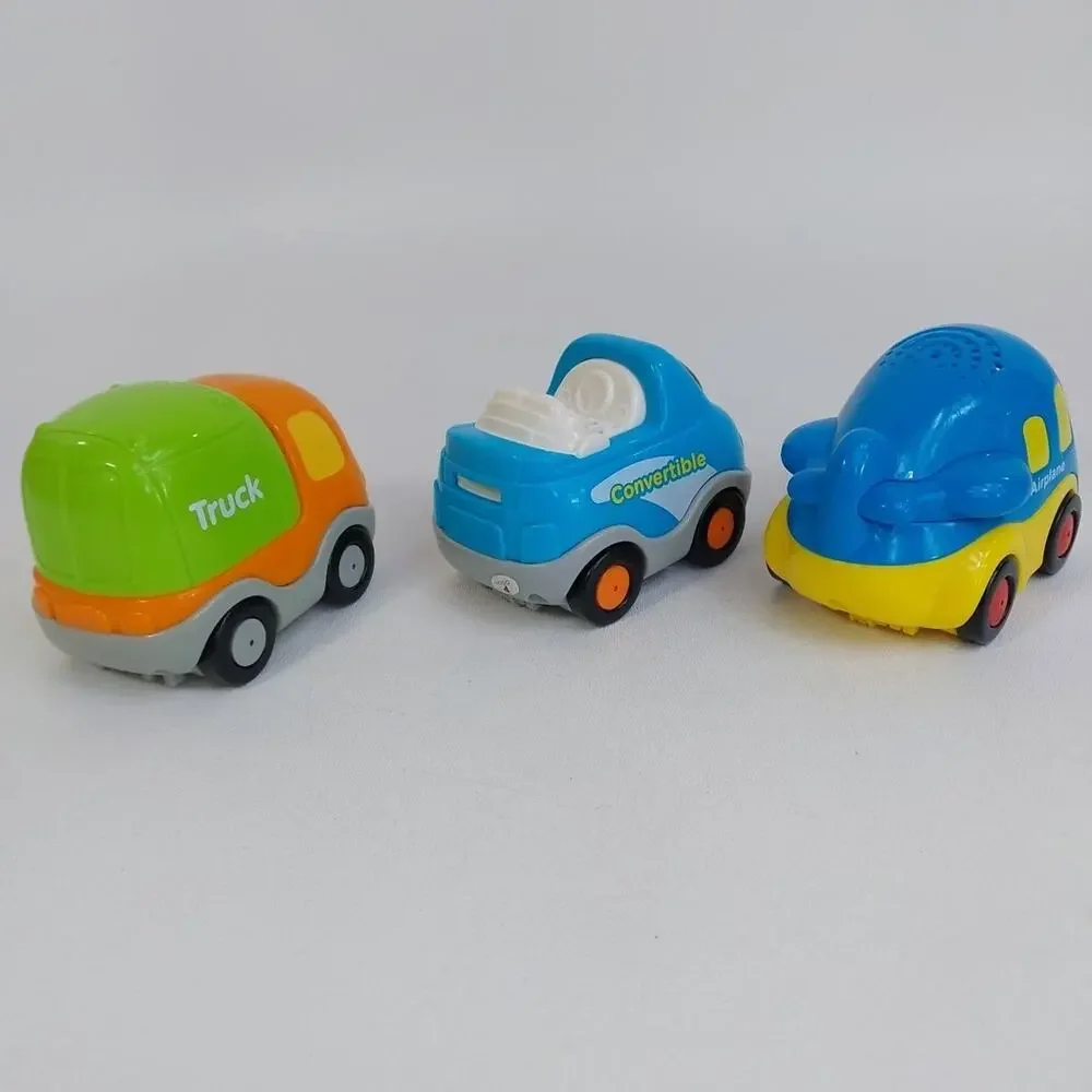 Vtech Go Go Smart Wheels Green‎ Orange Truck, Blue Convertible, Blue Airplane